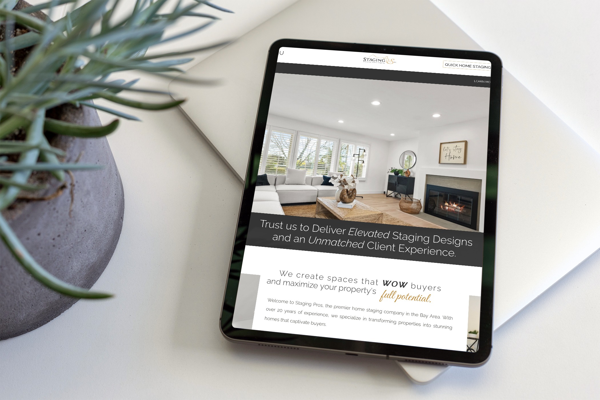 Home staging website design